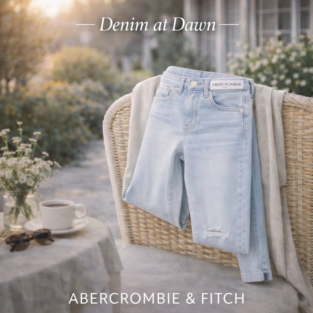 Size 25 | Abercrombie & Fitch Curve Love Light Wash, NWT
